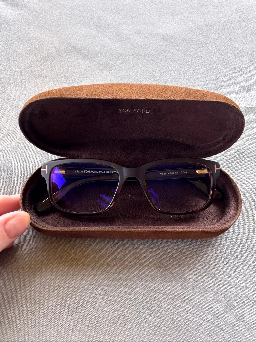 Tom Ford TF5313 052 Matte Havana Eyeglasses Frames 55-17-145 Made in Italy